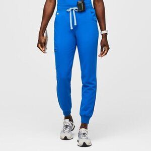 NWT Figs High Waisted Zamora Tall 2.0 Jogger Scrub Pant Royal Blue XXL Tall